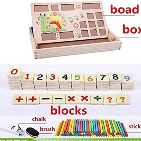 Montessori Baby Math Teaching Aids Multifunctional Math Operationtoy1Pack(8 Pcs) - Picture 3 of 9
